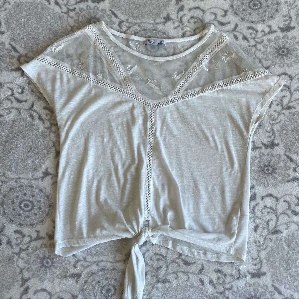 Dex short sleeve‎ top blouse small